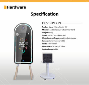 Cabine de Fotos Digital Espelhada Phoprint com Câmera e Tela de Toque para Festas e Casamentos - Product Image 6