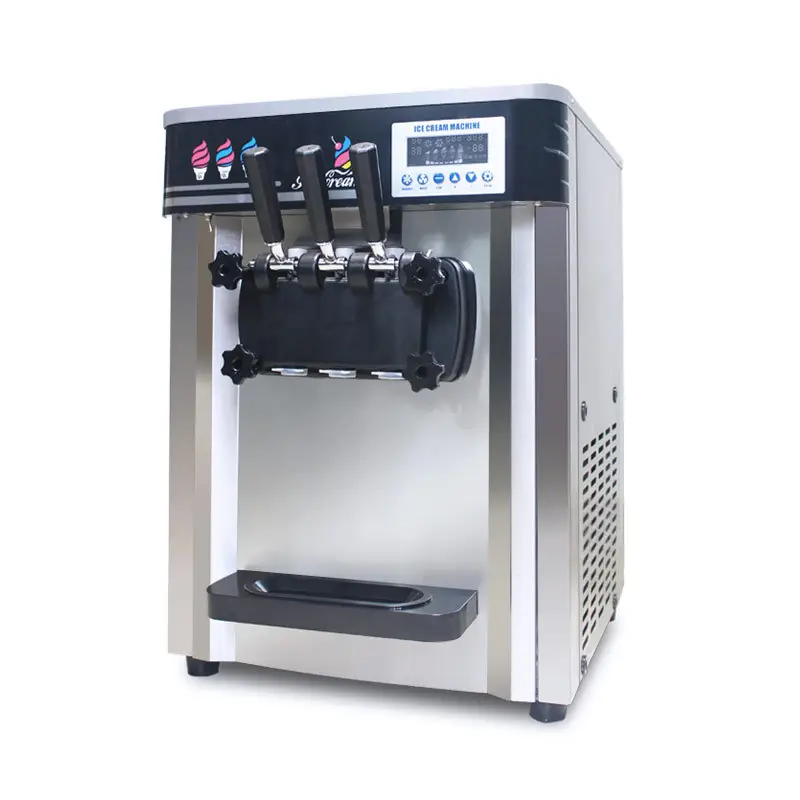Dayanıklı ve kolay temizlenebilir taşınabilir dondurma makinesi zaman ve enerji tasarrufu İtalyan dondurma makinesi