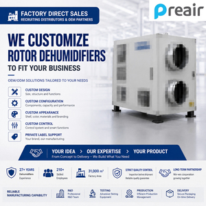 เครื่องลดความชื้นแบบโรตารี่สำหรับอุตสาหกรรม ผลิตตามสัญญา OEM แบรนด์ส่วนตัว ไวท์เลเบล - Product Image 1