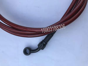 Tuyau <span class=keywords><strong>de</strong></span> conduite <span class=keywords><strong>de</strong></span> <span class=keywords><strong>frein</strong></span> en Nylon AN3 haute pression pour voitures <span class=keywords><strong>de</strong></span> course et motos Raccords <span class=keywords><strong>Banjo</strong></span> en aluminium noir complet Tuyaux <span class=keywords><strong>de</strong></span> <span class=keywords><strong>frein</strong></span> automatique - Product Image 2