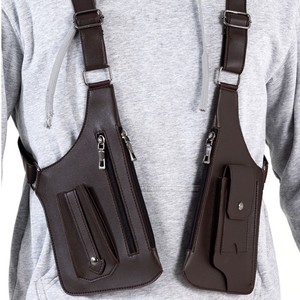 Borsa a Tracolla in PU da Fabbrica, Borsa Quadrata Multifunzione per <span class=keywords><strong>Uomo</strong></span> e Donna, Gilet Tattico per Telefono Cellulare, Borsa Urbana Semplice - Product Image 2