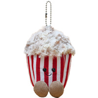Jellycatt Pluche Sleutelhanger Set Barcelona Beer Croissant Staal Gestempeld Unisex Kinder Tas Hangertje Speelgoed