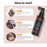 Produits de soins capillaires naturels de haute qualité 100ml Spray de croissance des cheveux pour femmes et hommes
