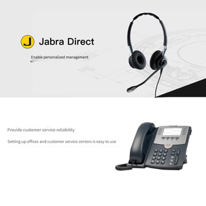 <span class=keywords><strong>Jabra</strong></span> BIZ 2400 II Duo <span class=keywords><strong>QD</strong></span> Téléphone spécial pour centre d'appels, opérateur, service client, conférence, bureau, réduction active du bruit - Product Image 4