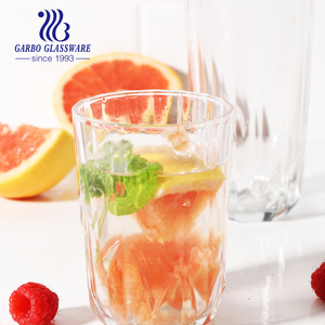 Vaso de agua de cristal de calidad superior, juego transparente de 6 tazas de cristal de roca para beber zumo, 325ml - Product Image 6