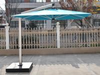 Payung Taman Tahan Air Promosi, Tugas Berat, Modern, Raksasa, Lampu LED, Penahan Panas Matahari, Rangka Aluminium