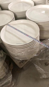 Usine de porcelaine stocké grande remise 6/7/8/9 "assiettes en céramique blanche plats mélange taille modèle assiettes ensembles vaisselle par tonne vente - Product Image 5