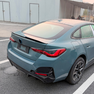 สปอยเลอร์หลังรถยนต์ BMW ซีรีส์ 4 รุ่น G26 สีดำเปียโนลายคาร์บอนไฟเบอร์ ปี 2020+ รุ่น PSM ทรง Ducktail สำหรับตกแต่งภายนอก - Product Image 1