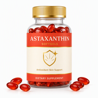 Capsules d'huile d'astaxanthine 12 mg, complément alimentaire antioxydant pour la beauté, soin de la peau et soutien immunitaire pour adultes