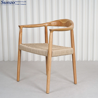 Chaise de salle à manger empilable moderne en bois massif naturel, durable, pour extérieur, maison, bureau, restaurant, café, Silla De Boda