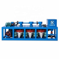 Séparateur magnétique à sec à 3 disques pour la récupération de l'étain et du coltan, machine électromagnétique haute intensité avec moteur