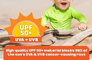 <span class=keywords><strong>Camiseta</strong></span> de Natación Personalizada para Niñas, Manga Larga, con Cierre, Secado Rápido, Transpirable, Ecológica, Protección Solar UPF50+ - Product Image 5