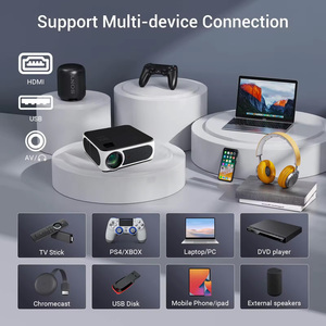 Android 9 LED <b>Mini</b> Smart LCD Projector Full HD 1080p 4K Supported Pocketable Home Beamer Q3 Best Seller Product 2024 Digital Pro - Product Image 5