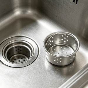 Stainless steel <b>sink</b> drain accessories, drain basket, filter screen, <b>strainer</b>, bathroom cover, dishwashing basin anti-clogging - Product Image 4