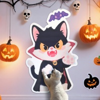 Décoration d'Halloween : Griffoir mural vertical pour chat, fournitures pour animaux de compagnie, tapis anti-griffures pour chat, tapis d'escalade pour chat