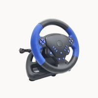 Volant de Jeu Explosif Multi-Fonction 4 en 1 avec Vibration pour PS3/PS4/Android/PC