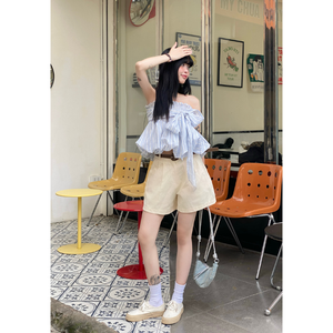 High Grade <b>Women</b> Pants <b>Short</b> Many Colours Fashion Casual Breathable 100% Cotton Private Label Made Vietnam Factory Free Sample - Product Image 1