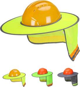 واقي شمس للخوذة الواقية، عبوة واحدة، أصفر، شبكة كاملة وقياسية لحجب الشمس، عاكس للضوء عالي الوضوح، إكسسوارات الخوذة الواقية - Product Image 1