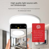 Vente en gros de plafonniers modernes à LED de 16W & 24W IP66 Température de couleur réglable Lampe à base de métal acrylique pour la maison et la chambre à coucher