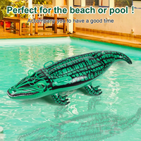 Jouets gonflables en PVC personnalisés de haute qualité en forme de crocodile pour la baignade et les fêtes aquatiques, pour enfants et adultes