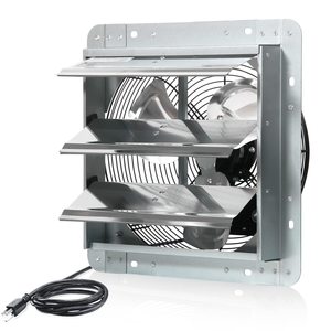 Ventilateur mural d'évacuation à obturateur variable de 12 pouces avec une vitesse de <span class=keywords><strong>1800</strong></span> CFM pour la maison et le jardin - Product Image 1