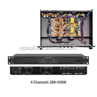 Amplificateur numérique de classe D série IR 300W/450W*2ch/4ch 1U avec panneau en aluminium, amplificateur audio professionnel pour bar, salle de concert, karaoké