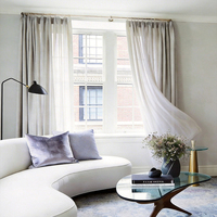 Cortinas Transparentes Extra Largas para Ventanas Altas, Diseño Elegante