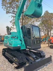 Excavadora hidráulica agrícola usada KOBELCO de 7 toneladas SK70 SK60 SK 200-8 a bajo precio, excavadora pequeña de cadenas usada Kobelco SK75-8 - Product Image 5