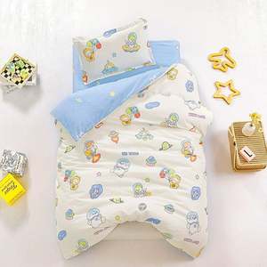 Housse de couette pour enfants avec motif d'animaux mignons en coton, couverture de couette en mousseline de gaze à 2 couches pour tout-petits - Product Image 3