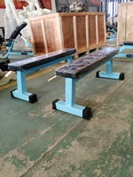 Banc plat en acier inoxydable - Plateforme robuste pour l'entraînement de la poitrine et du haut du corps - Équipement de fitness professionnel pour salle de sport commerciale