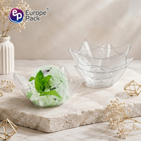 Vaisselle en plastique transparente de haute qualité pour desserts, 79 ml, vente en gros 2024, pour les magasins d'alimentation et de boissons