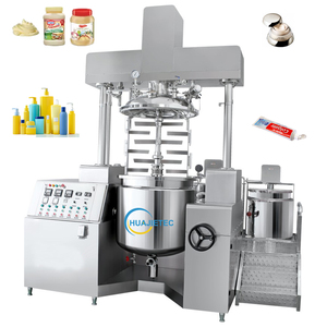 Système de mélangeur homogénéisateur sous vide HUAJIE 50l, usine de fabrication de crème, homogénéisateur à levage hydraulique, mélangeur de réservoir émulsifiant - Product Image 4