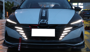 WINAUTO Nuevo Diseño de Faros Antiniebla LED Integrados con Luces de Circulación Diurna para <span class=keywords><strong>Hyundai</strong></span> Elantra 2020-<span class=keywords><strong>2022</strong></span>, Marco de Faros Antiniebla + Luz Diurna - Product Image 6