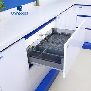 Unihopper Nhà Sản Xuất Nhà Bếp Phụ Kiện Tủ Món Ăn Giá Kéo Ra Khỏi Giỏ Lưu Trữ Chủ