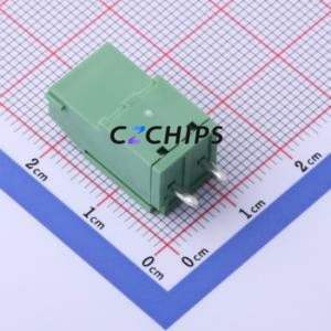 DB129VG-5.08-2P-GN-S Screw Terminal Block Through hole Component (THT),P=5.08mm Connector 1x2P 5.08mm Green Through Hole - Product Image 2