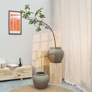 <span class=keywords><strong>Plante</strong></span> en pot simple, <span class=keywords><strong>grande</strong></span>, nordique, à feuilles <span class=keywords><strong>d</strong></span>'érable, pour intérieur et extérieur, verte, style artistique ancien, effet eau courante - Product Image 4