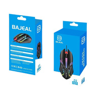 Souris de Jeu D3 Filaire USB RGB Ergonomique Optique pour Ordinateur Portable et Joueurs