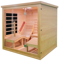 Sauna intérieur en bois pour 2 personnes inclinable de luxe au design européen Offre Spéciale