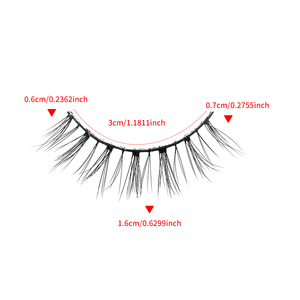 YEGZ-YJ-CD64 striscia di ciglia naturali a striscia piena di ciglia ecologiche scatola di <span class=keywords><strong>visone</strong></span> in fibra chimica domestica vegana di lunghezza mista - Product Image 4