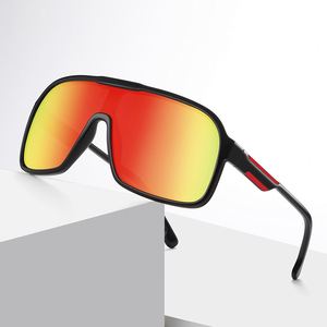 Lunettes de soleil sport polarisées personnalisées anti-UV et coupe-vent pour hommes et femmes, idéales pour le vélo de route, la course et le cyclisme, avec monture en PC et verres TAC - Product Image 1