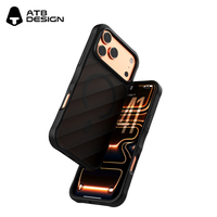 Étui magnétique de luxe ATB en TPU+PC avec support de charge sans fil pour iPhone 18/17 Pro Max, coque de téléphone antichoc