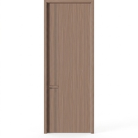 Porte intérieure en bois écologique en mélamine HDF, aspect bois, moderne, anti-rayures, résistante à l'humidité, pour chambre principale de villa
