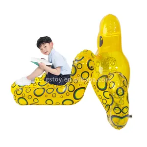 Interesting Octopus Blow Up Bubble Couch Children L Shaped Animal Cartoon Air Lounger Chair Inflatable Sofa For Kids