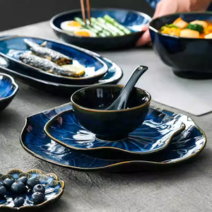 Assiette en porcelaine de style japonais nordique écologique, petite assiette à fondue, assiettes à saveur pour un usage domestique - Product Image 5