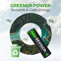 BEVIGOR 2800mAh AA Rechargeable NIMH batterie HR6 1.2v pour télécommande jouets souris sans fil brosse à dents électrique lampe de poche