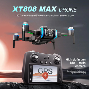 Nouveau modèle XT808 Drone débutant avec évitement d'obstacles, GPS, Quadricoptère RC, Caméra vidéo 4K, FPV, Écran, Télécommande, Pliable <span class=keywords><strong>en</strong></span> plastique - Product Image 5