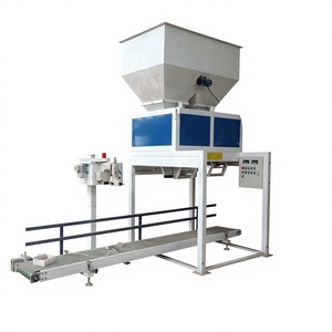 Machine d'emballage semi-automatique pour granulés de bois, maïs, aliments pour animaux, volailles et granulés plastiques, 20kg, 25kg, 50kg, fabriquée en Chine - Product Image 1