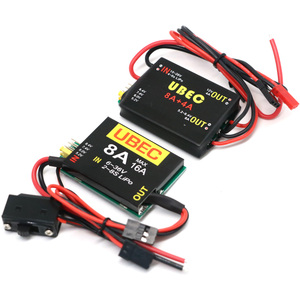 2S-8S 6-36V UBEC-8A BEC 듀얼 UBEC 8A/16A 5.2V/6.0V/7.4V/8.4V 서보 별도 전원 공급 장치 RC 자동차 고정 날개 비행기 로봇 암