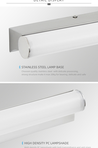 Lámpara de Pared Minimalista de Aluminio, Luz LED Cilíndrica Blanca, 3500K Blanco Cálido, para Sala de Estar - Product Image 4