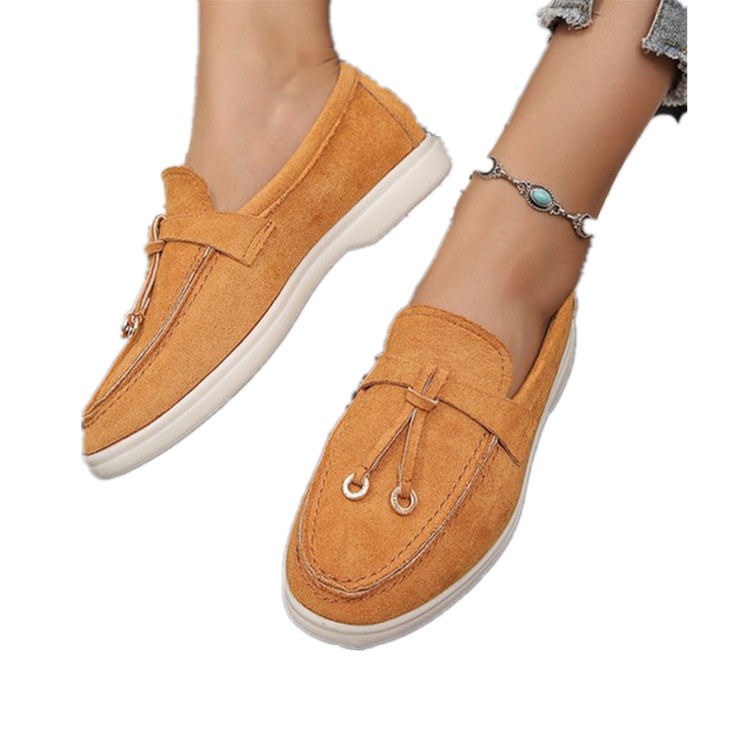 Zapatos casuales cómodos a rayas para mujeres elegante y de